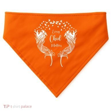 Every Child Matters Orange, Kindness And Equality USA-Made Doggie Bandana