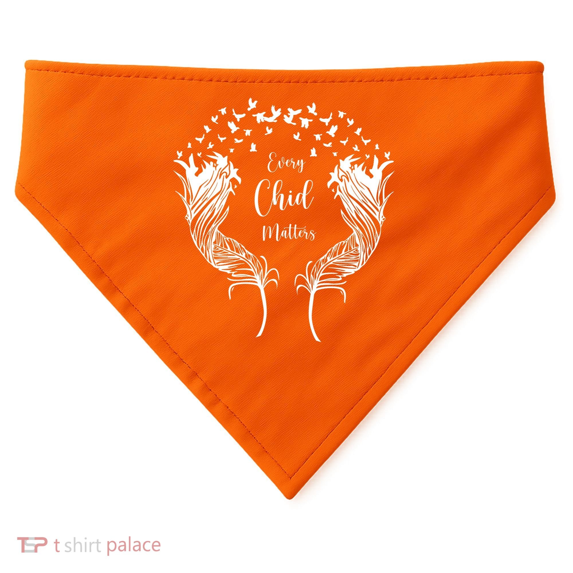 Every Child Matters Orange, Kindness And Equality USA-Made Doggie Bandana