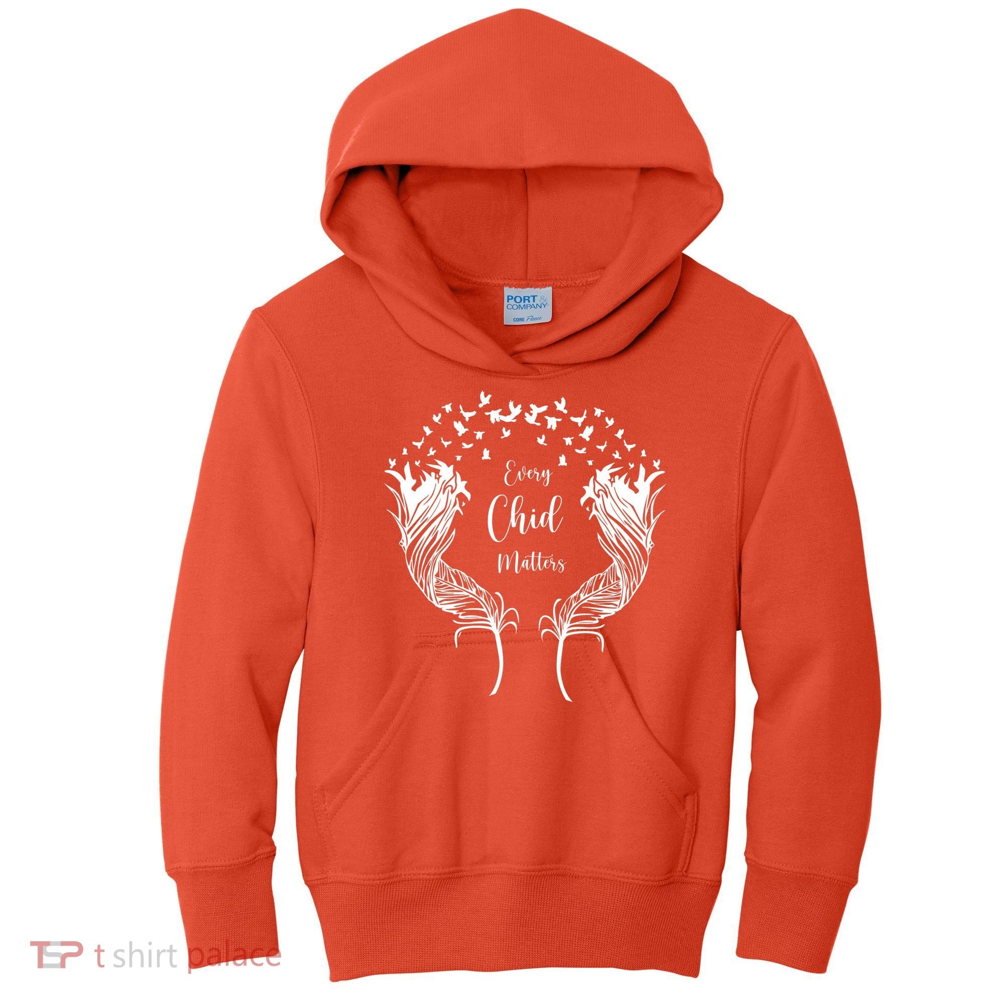 Every Child Matters Orange, Kindness And Equality Kids Hoodie