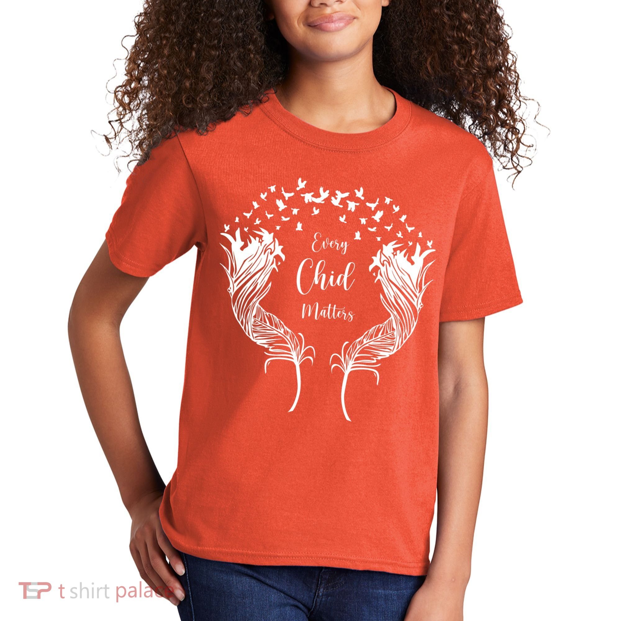 Every Child Matters Orange, Kindness And Equality Kids T-Shirt
