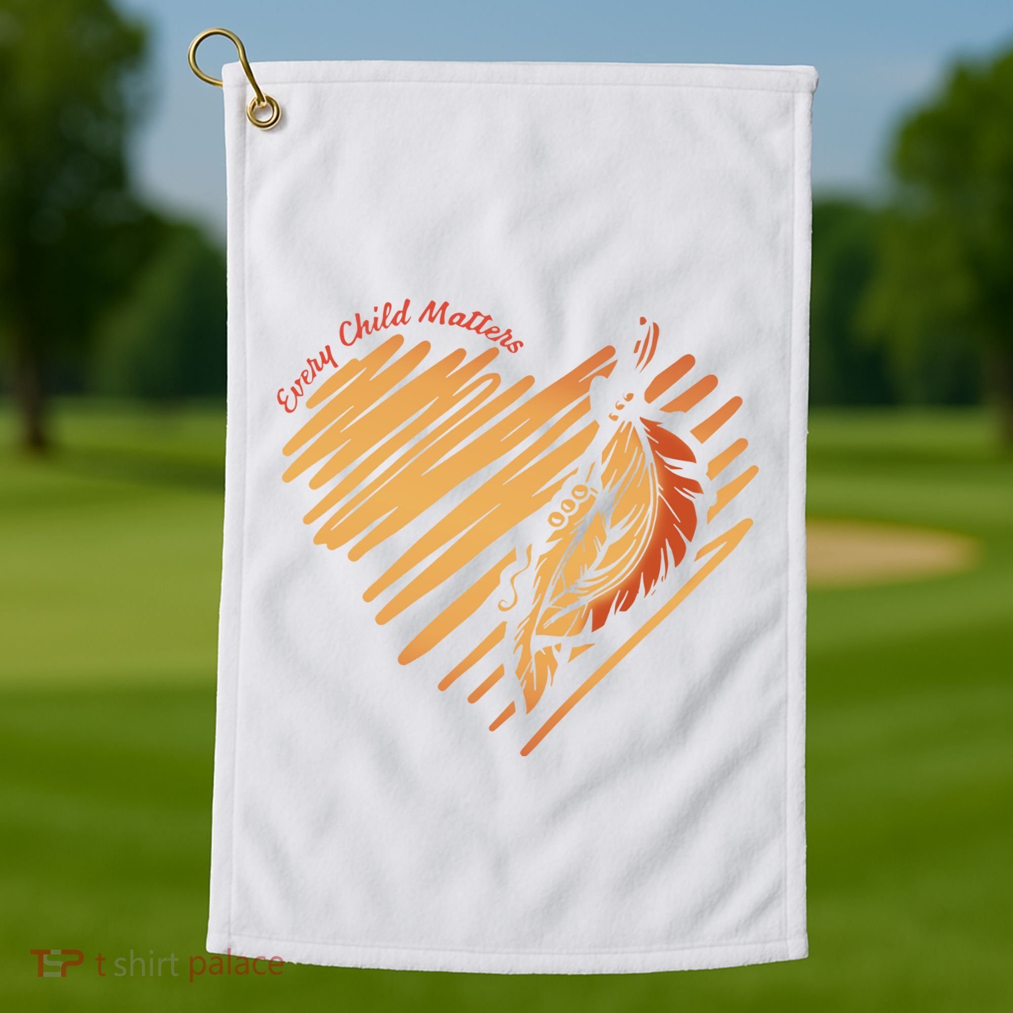 Every Child Matters Kindness And Equality Golf Towel