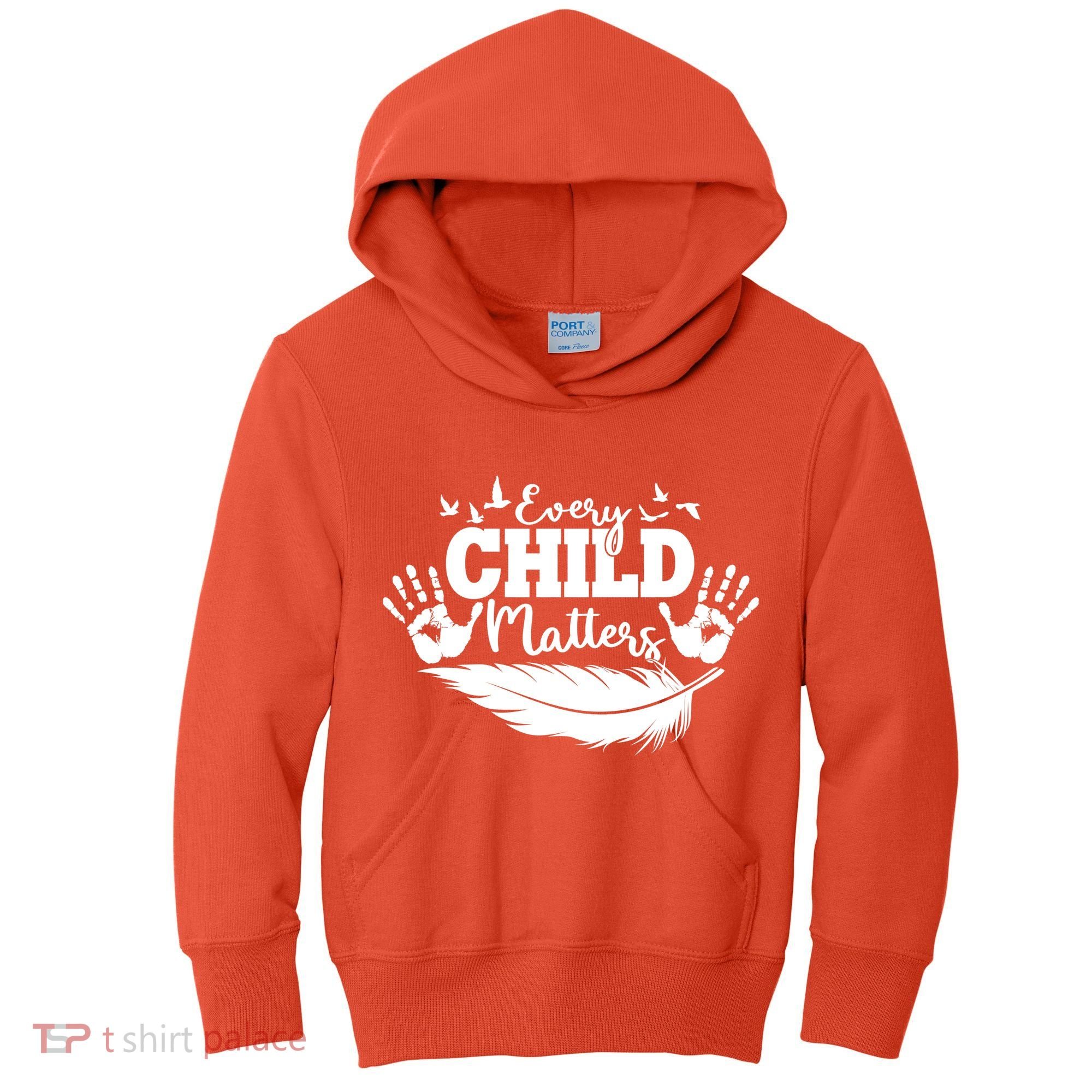 Every Child Matter Celebrate Orange Day Kids Hoodie