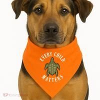 Every Child Matters , Orange Day ,Residential Schools USA-Made Doggie Bandana thumb 1