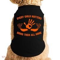 Every Child Matters Bring Them All Home Orange Handprint Doggie Tank thumb 0