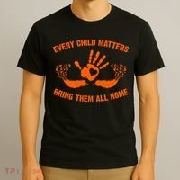 Every Child Matters Bring Them All Home Orange Handprint T-Shirt thumb 3