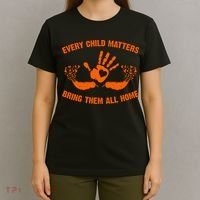 Every Child Matters Bring Them All Home Orange Handprint T-Shirt thumb 4