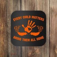 Every Child Matters Bring Them All Home Orange Handprint Coaster thumb 0