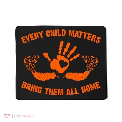 Every Child Matters Bring Them All Home Orange Handprint Mousepad