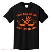 Every Child Matters Bring Them All Home Orange Handprint Kids T-Shirt thumb 0