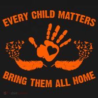 Every Child Matters Bring Them All Home Orange Handprint Tote Bag thumb 4