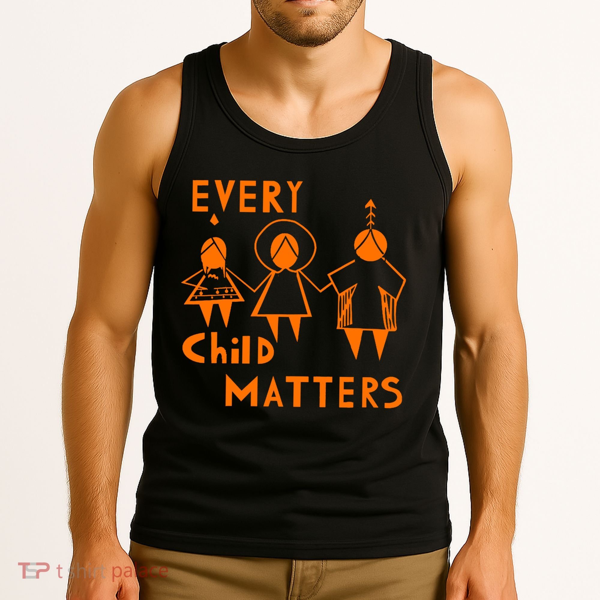 Every Child Matters Orange Print Tank Top