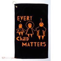 Every Child Matters Orange Print Golf Towel thumb 0