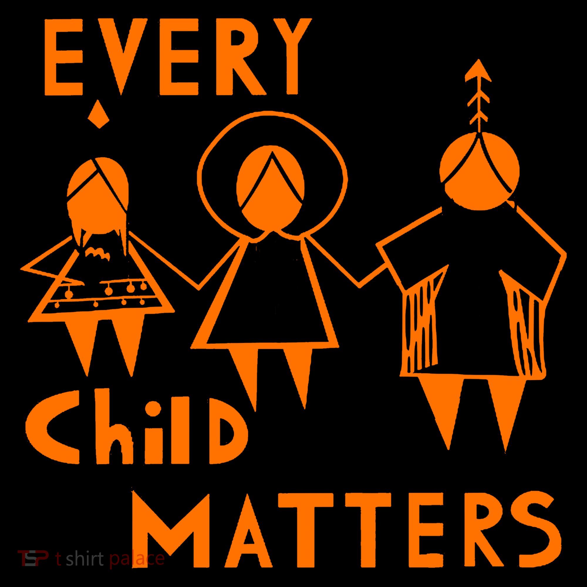 Every Child Matters Orange Print Women's Long Sleeve Shirt