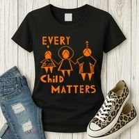 Every Child Matters Orange Print Women's T-Shirt thumb 3