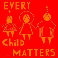 Every Child Matters Orange Print Santa Hat thumb 1