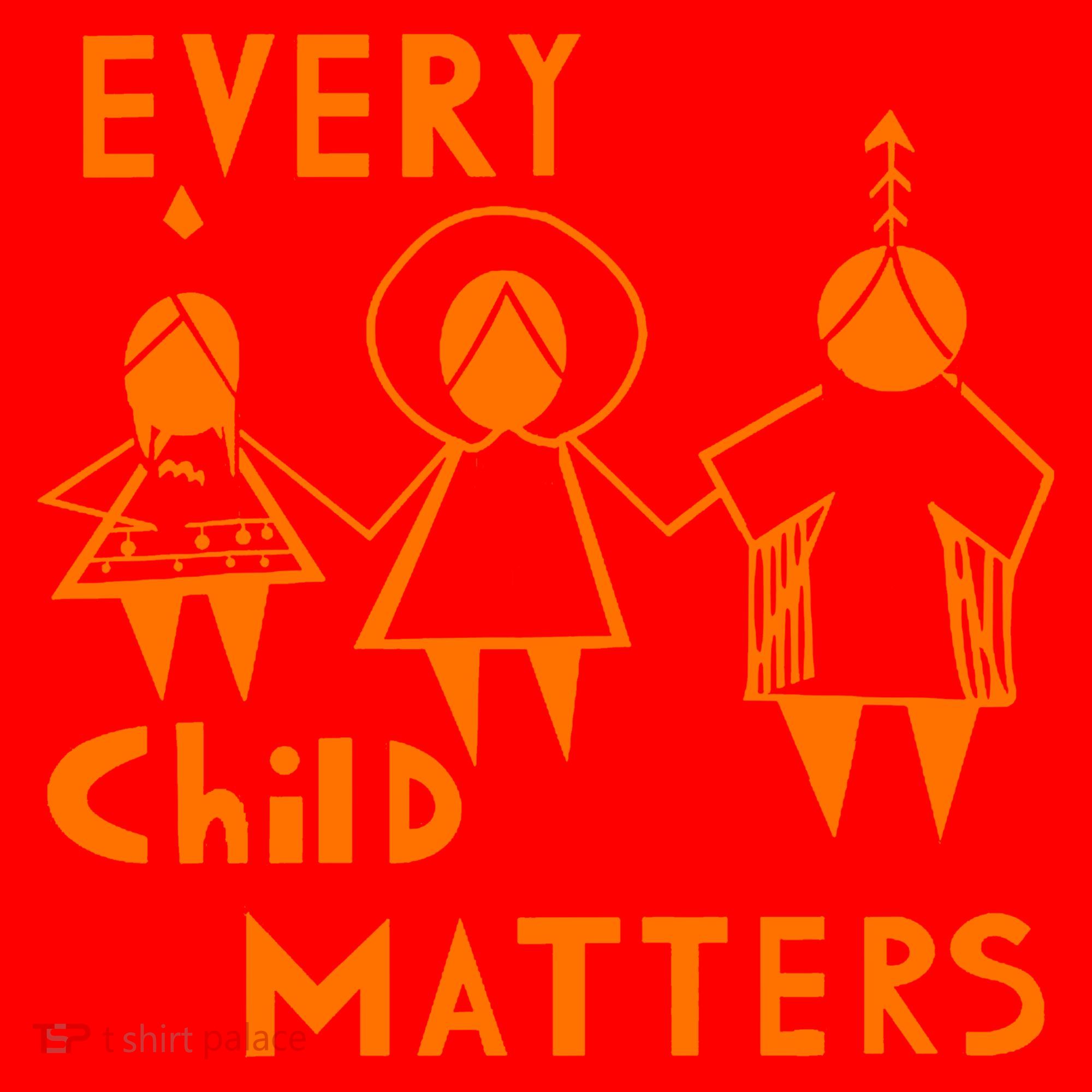 Every Child Matters Orange Print Santa Hat