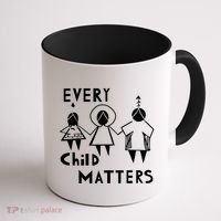 Every Child Matters Black Print Orange Coffee Mug thumb 1