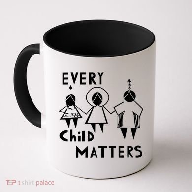 Every Child Matters Black Print Orange Coffee Mug