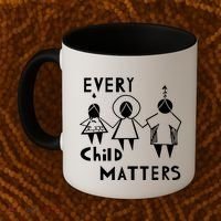 Every Child Matters Black Print Orange Coffee Mug thumb 2