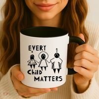 Every Child Matters Black Print Orange Coffee Mug thumb 3