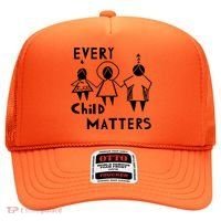 Every Child Matters Black Print Orange Hat thumb 0