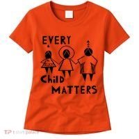 Every Child Matters Black Print Orange Women's T-Shirt thumb 0