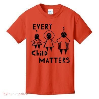 Every Child Matters Black Print Orange Kids T-Shirt