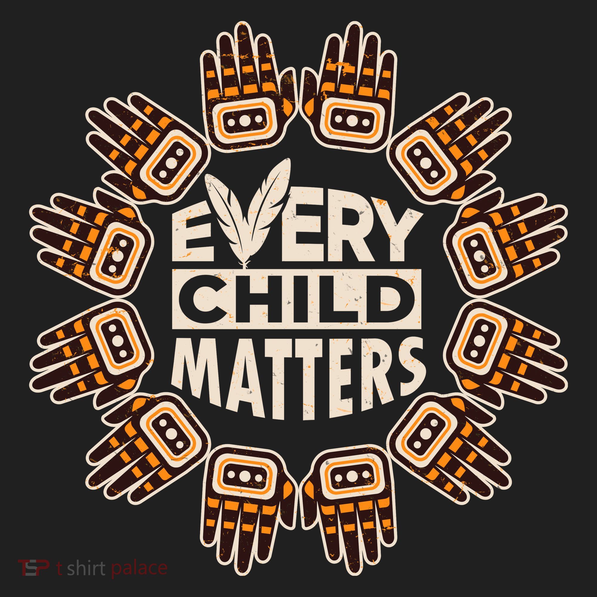 Every Child Matters Native American Hand Pattern Women's Sweatshirt