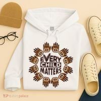 Every Child Matters Native American Hand Pattern Hoodie thumb 4