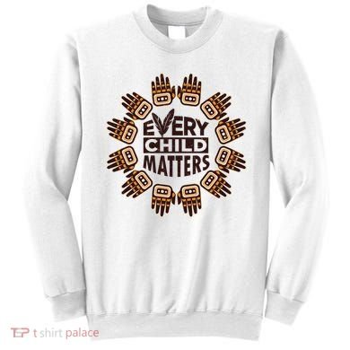 Every Child Matters Native American Hand Pattern Sweatshirt