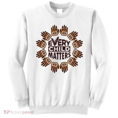 Every Child Matters Native American Hand Pattern Sweatshirt