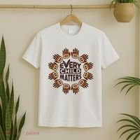 Every Child Matters Native American Hand Pattern T-Shirt thumb 2