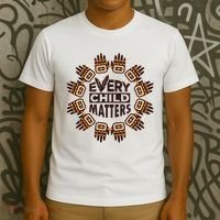 Every Child Matters Native American Hand Pattern T-Shirt thumb 3