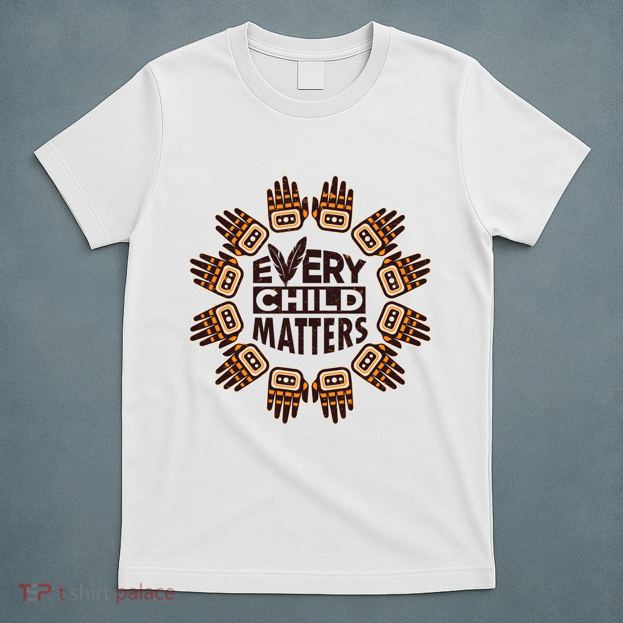 Every Child Matters Native American Hand Pattern T-Shirt