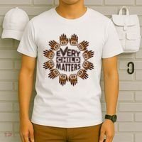Every Child Matters Native American Hand Pattern T-Shirt thumb 6