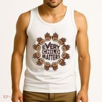 Every Child Matters Native American Hand Pattern Tank Top thumb 3