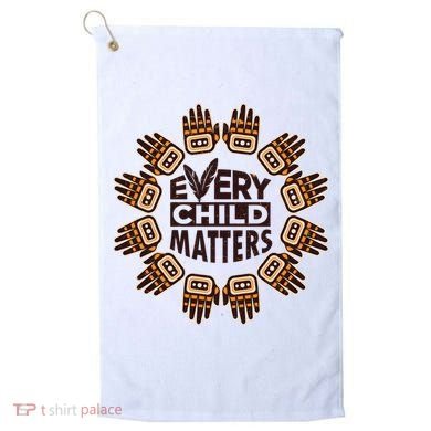 Every Child Matters Native American Hand Pattern Golf Towel