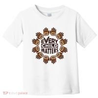Every Child Matters Native American Hand Pattern Toddler T-Shirt thumb 0