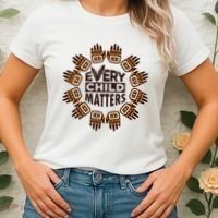 Every Child Matters Native American Hand Pattern Women's T-Shirt thumb 2