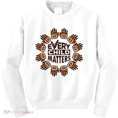 Every Child Matters Native American Hand Pattern Kids Sweatshirt
