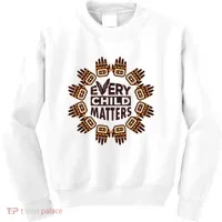 Every Child Matters Native American Hand Pattern Kids Sweatshirt thumb 0