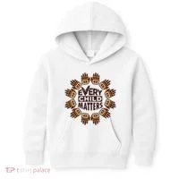 Every Child Matters Native American Hand Pattern Kids Hoodie thumb 0