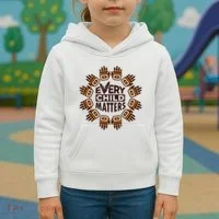 Every Child Matters Native American Hand Pattern Kids Hoodie thumb 3