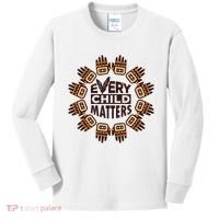 Every Child Matters Native American Hand Pattern Kids Long Sleeve Shirt thumb 0
