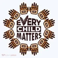 Every Child Matters Native American Hand Pattern Kids Long Sleeve Shirt thumb 2
