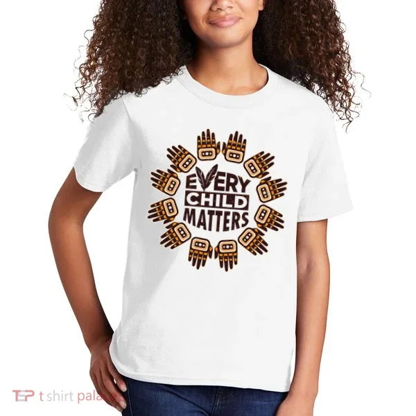 Every Child Matters Native American Hand Pattern Kids T-Shirt