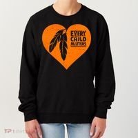 Every Child Matters Native American Feather Heart Women's Sweatshirt thumb 0