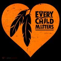 Every Child Matters Native American Feather Heart Women's Hoodie thumb 2
