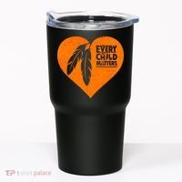 Every Child Matters Native American Feather Heart Tumbler thumb 0