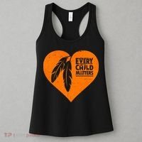 Every Child Matters Native American Feather Heart Women's Tank Top thumb 3